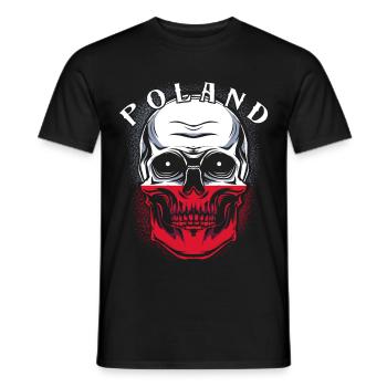 Polen - Männer T-Shirt - Schwarz - Vorne - AI Model Male 178 light (178cm)