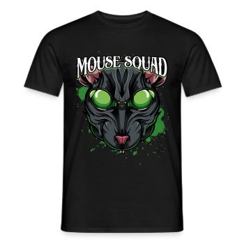 Mouse Squad | Wildlife Poisonous rat rodent gift - Men's T-Shirt - black - Front - AI Model Male 178 light (178cm)