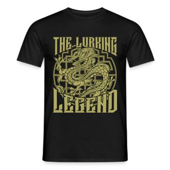 Dragon chinois - T-shirt homme - noir - Devant - AI Model Male 178 light (178cm)