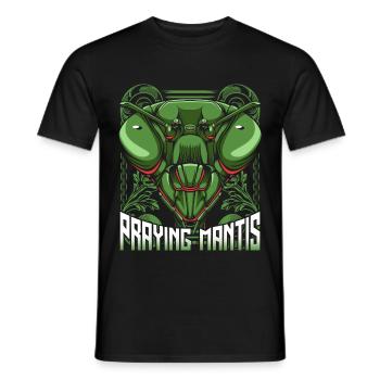 Gottesanbeterin - Männer T-Shirt - Schwarz - Vorne - AI Model Male 178 light (178cm)
