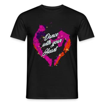 dance - Men's T-Shirt - black - Front - AI Model Male 178 light (178cm)