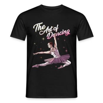 Ballet - Männer T-Shirt - Schwarz - Vorne - AI Model Male 178 light (178cm)