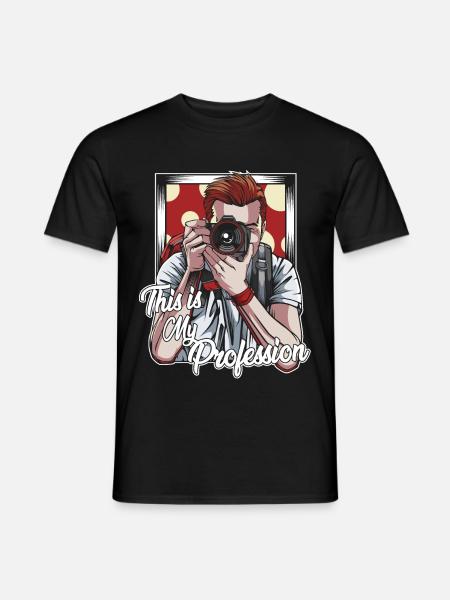 taking photos - Men's T-Shirt - black