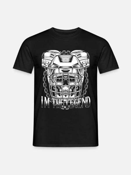 Eishockey - Männer T-Shirt - Schwarz