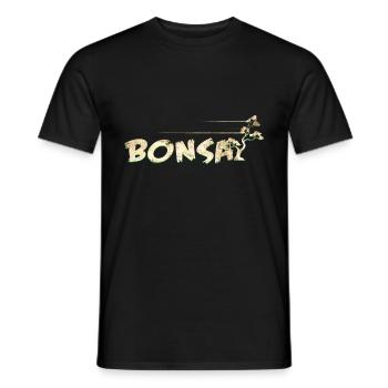 bonsaïs - T-shirt homme - noir - Devant - AI Model Male 178 light (178cm)