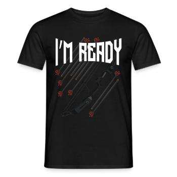 archer - T-shirt homme - noir - Devant - AI Model Male 178 light (178cm)