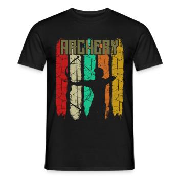 archer - T-shirt homme - noir - Devant - AI Model Male 178 light (178cm)