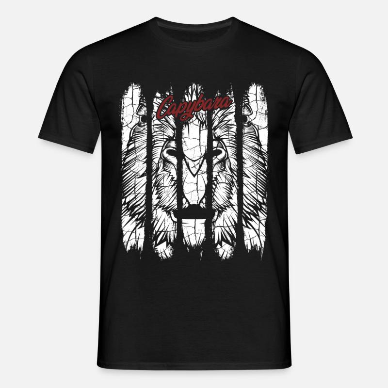 Capybara - Männer T-Shirt - Schwarz