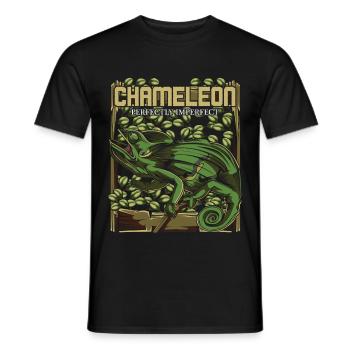 caméléon - T-shirt homme - noir - Devant - AI Model Male 178 light (178cm)