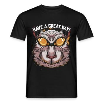 gerbil - Men's T-Shirt - black - Front - AI Model Male 178 light (178cm)