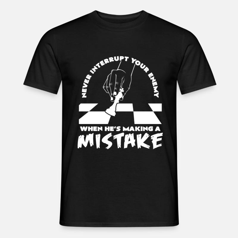 Schach - Männer T-Shirt - Schwarz