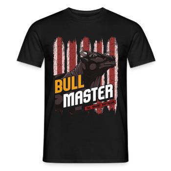 Stier - Männer T-Shirt - Schwarz - Vorne - AI Model Male 178 light (178cm)