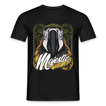 perroquet - T-shirt homme - noir - Devant - AI Model Male 178 light (178cm)