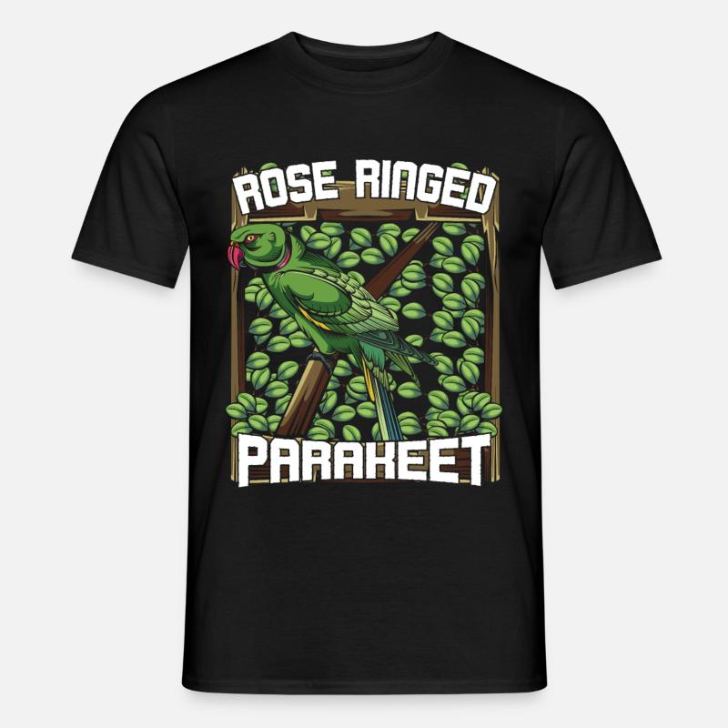 Papagei - Männer T-Shirt - Schwarz