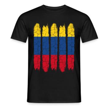 Kolumbien - Männer T-Shirt - Schwarz - Vorne - AI Model Male 178 light (178cm)