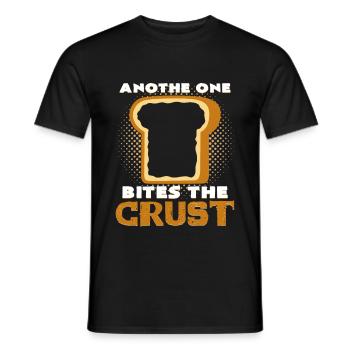 Pain de pain grillé - T-shirt homme - noir - Devant - AI Model Male 178 light (178cm)