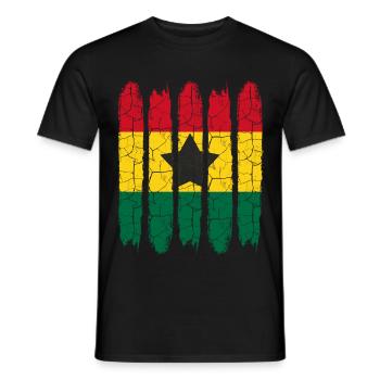 Ghana - T-shirt homme - noir - Devant - AI Model Male 178 light (178cm)