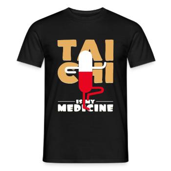Tai chi - Men's T-Shirt - black - Front - AI Model Male 178 light (178cm)