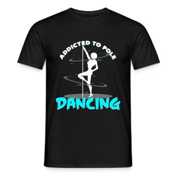 Pole Dance - Männer T-Shirt - Schwarz - Vorne - AI Model Male 178 light (178cm)