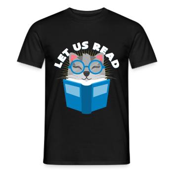 books - Heren T-shirt - zwart - Voor - AI Model Male 178 light (178cm)