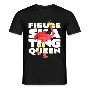 Eiskunstläufer - Männer T-Shirt - Schwarz - Vorne - AI Model Male 178 light (178cm)