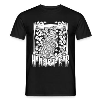 Adler - Männer T-Shirt - Schwarz - Vorne - AI Model Male 178 light (178cm)