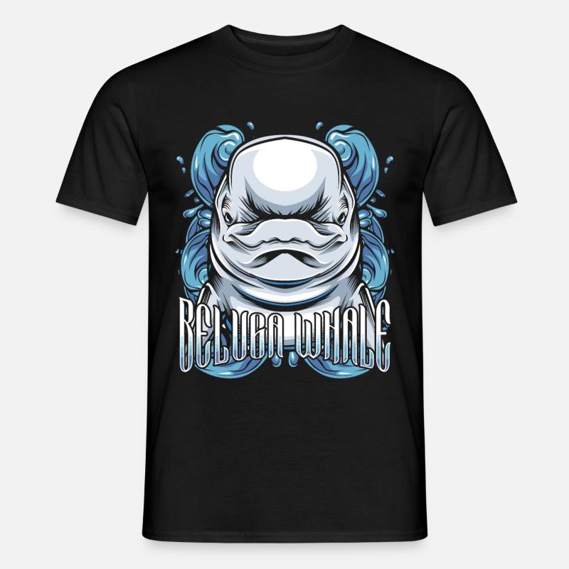 Walfisch - Männer T-Shirt - Schwarz
