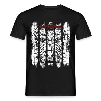Irischer Wolfshund - Männer T-Shirt - Schwarz - Vorne - AI Model Male 178 light (178cm)