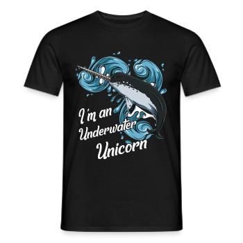 Narwals - Männer T-Shirt - Schwarz - Vorne - AI Model Male 178 light (178cm)