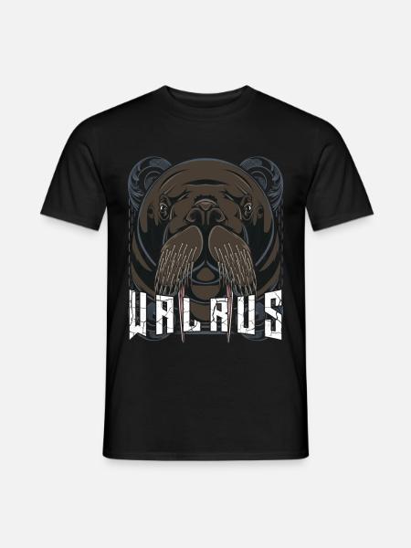 walrus - Men's T-Shirt - black