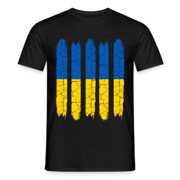 Ukraine - Männer T-Shirt - Schwarz - Vorne - AI Model Male 178 light (178cm)