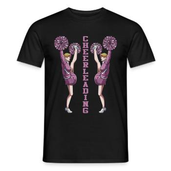 cheerleading - T-shirt homme - noir - Devant - AI Model Male 178 light (178cm)