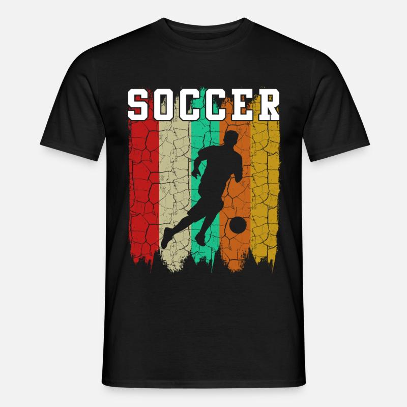 Fußball - Männer T-Shirt - Schwarz
