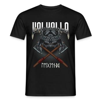 Wikinger - Männer T-Shirt - Schwarz - Vorne - AI Model Male 178 light (178cm)