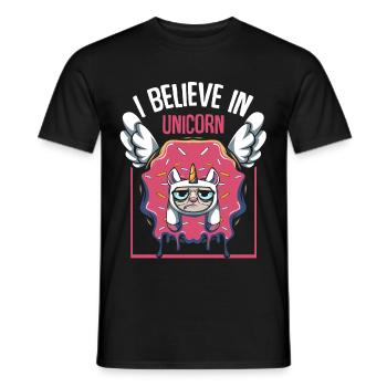 Donut - Männer T-Shirt - Schwarz - Vorne - AI Model Male 178 light (178cm)