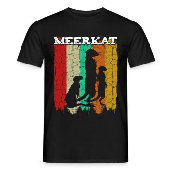 Suricate - T-shirt homme - noir - Devant - AI Model Male 178 light (178cm)