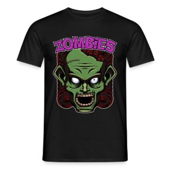 Zombies - Männer T-Shirt - Schwarz - Vorne - AI Model Male 178 light (178cm)