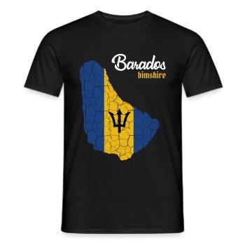 Barbade - T-shirt homme - noir - Devant - AI Model Male 178 light (178cm)
