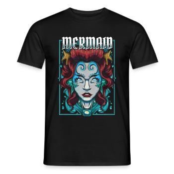 Meerjungfrauen - Männer T-Shirt - Schwarz - Vorne - AI Model Male 178 light (178cm)