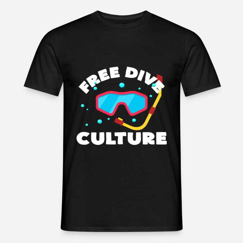 Freitauchen - Männer T-Shirt - Schwarz
