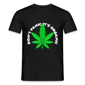 hennep - Heren T-shirt - zwart - Voor - AI Model Male 178 light (178cm)