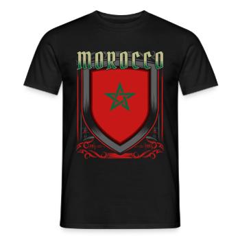 Marokko - Männer T-Shirt - Schwarz - Vorne - AI Model Male 178 light (178cm)