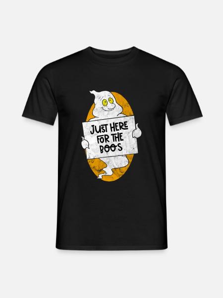 Gespenst camping Lagerfeuer Klassenfahrt Halloween - Männer T-Shirt - Schwarz