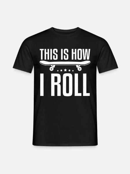 Skateboard Sport Geburtstag Weihnachten Geschenk - Männer T-Shirt - Schwarz