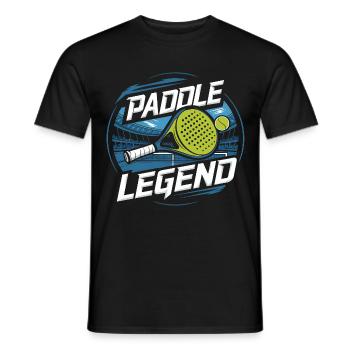 Paddle Tennis Legend - Männer T-Shirt - Schwarz - Vorne - AI Model Male 178 light (178cm)