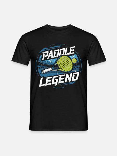 Paddle Tennis Legende - Heren T-shirt - zwart