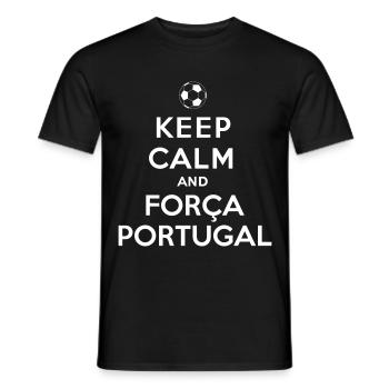 Forca Portugal - T-shirt homme - noir - Devant - AI Model Male 178 light (178cm)