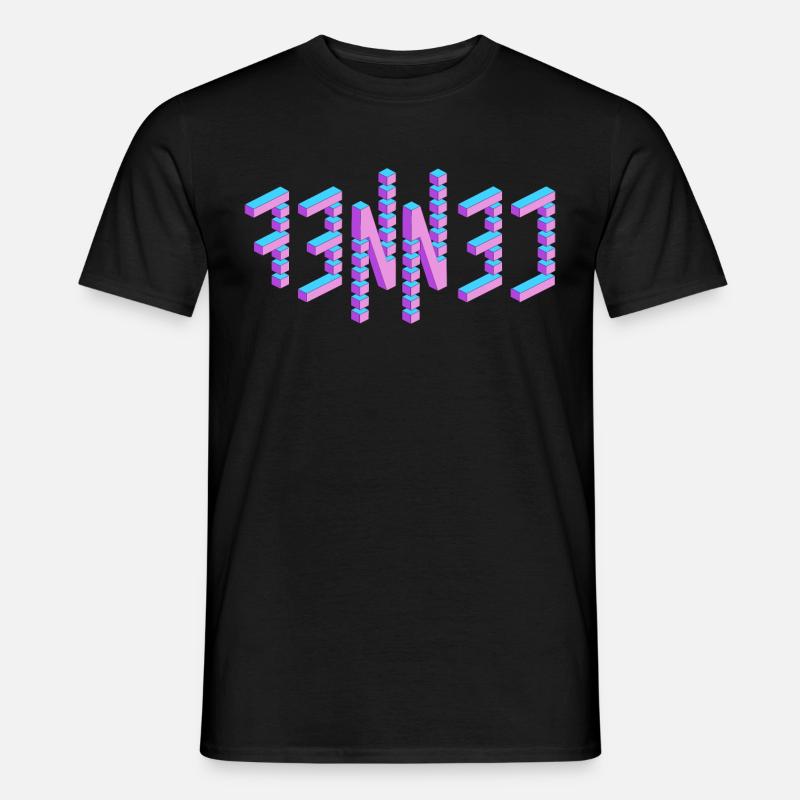 FennecCube - Männer T-Shirt - Schwarz
