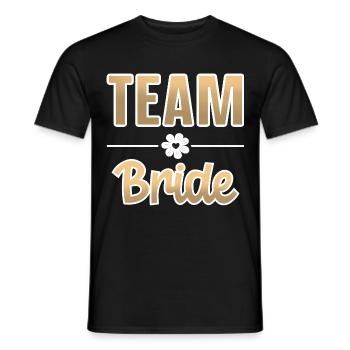 Équipe Bride Bachelorette - T-shirt homme - noir - Devant - AI Model Male 178 light (178cm)