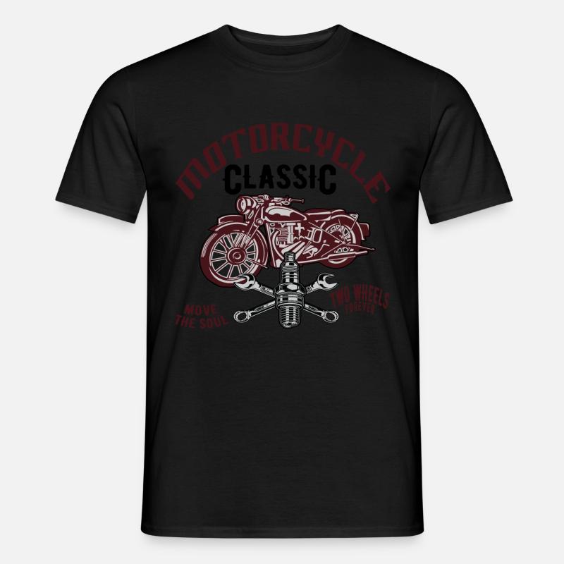 Motorrad Mechaniker Bike Classic,Shirt Oldtimer - Männer T-Shirt - Schwarz